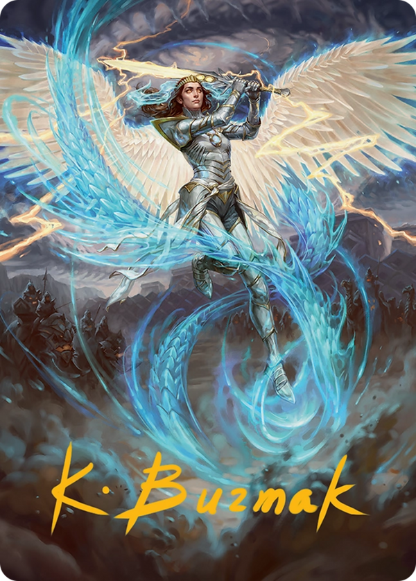Elspeth, Storm Slayer - Art Series (Gold-Stamped Signature) (ATDM)