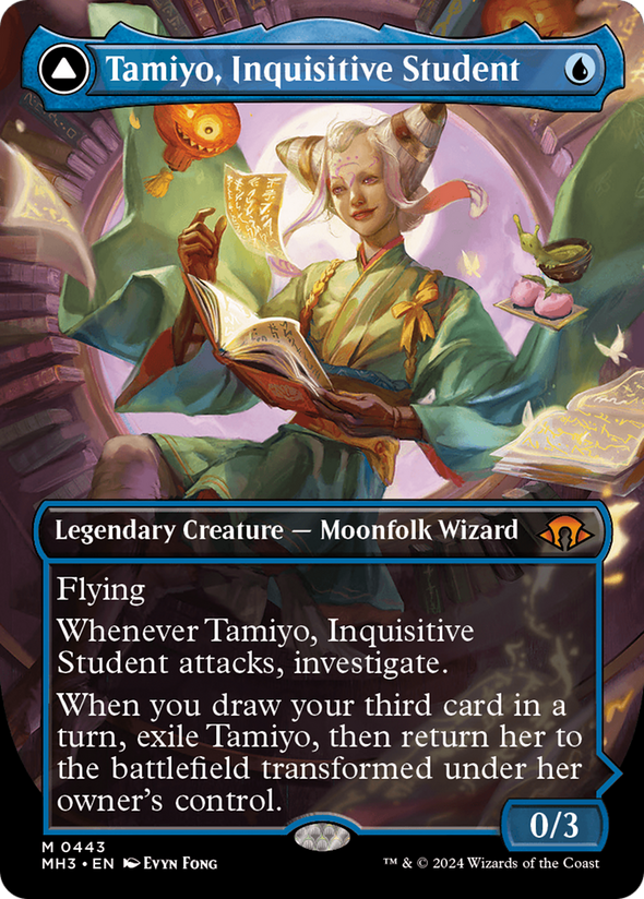 Tamiyo, Inquisitive Student // Tamiyo, Seasoned Scholar - Borderless (MH3)