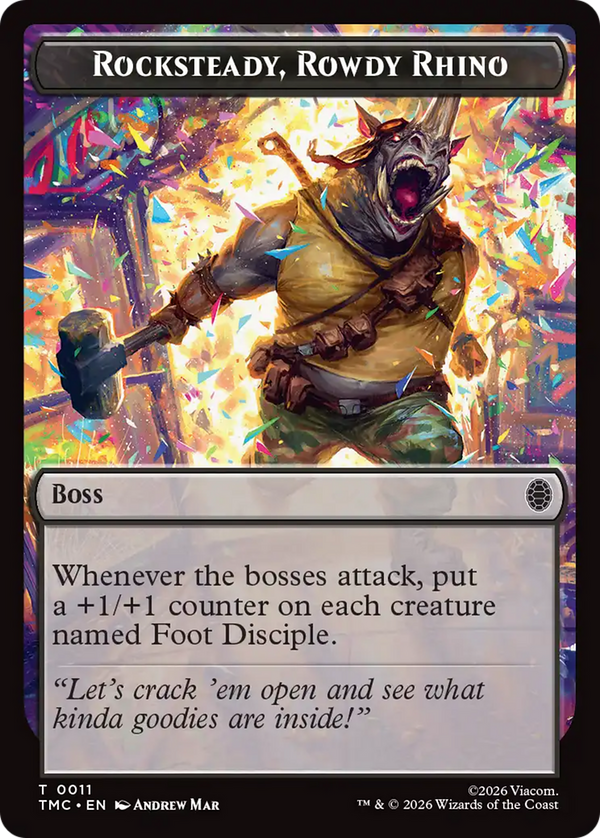 Rocksteady, Rowdy Rhino Token (TTMC)