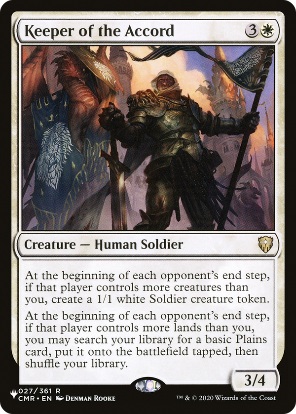 Keeper of the Accord - CMR Reprint (PLST)