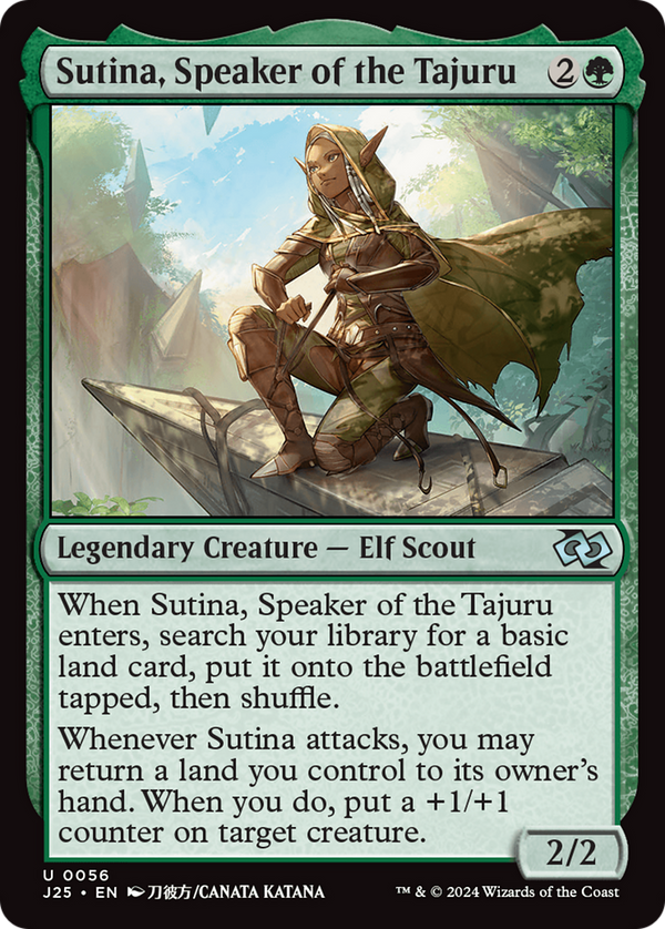Sutina, Speaker of the Tajuru (J25)