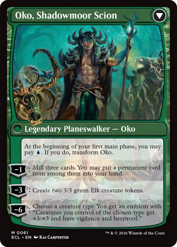 Oko, Lorwyn Liege // Oko, Shadowmoor Scion (ECL)