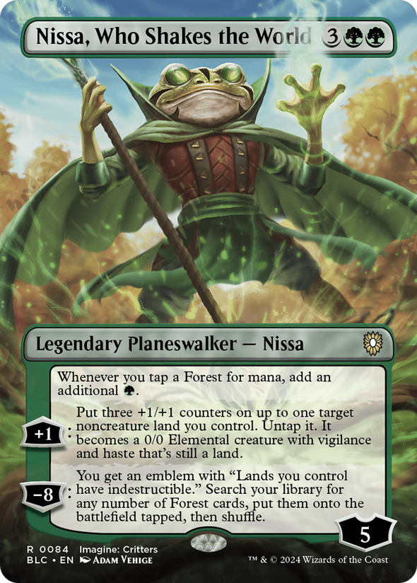 Nissa, Who Shakes the World - Borderless (BLC)