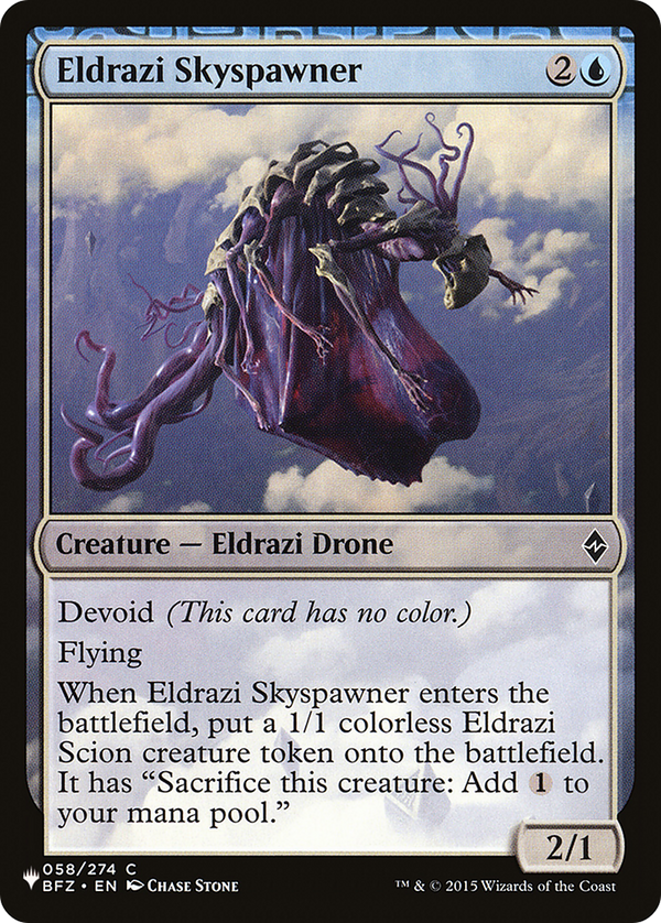 Eldrazi Skyspawner - BFZ Reprint (PLST)