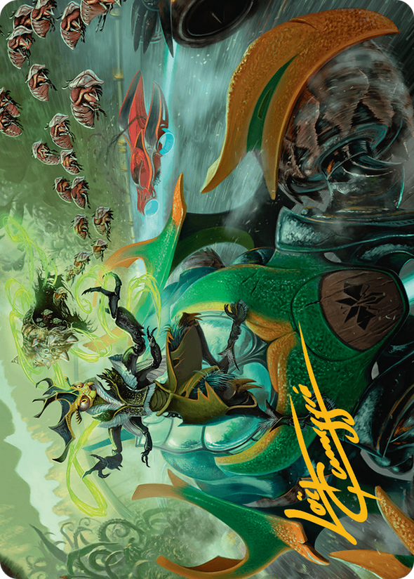 Aatchik, Emerald Radian (015) - Art Series (Gold-Stamped Signature) (ADFT)