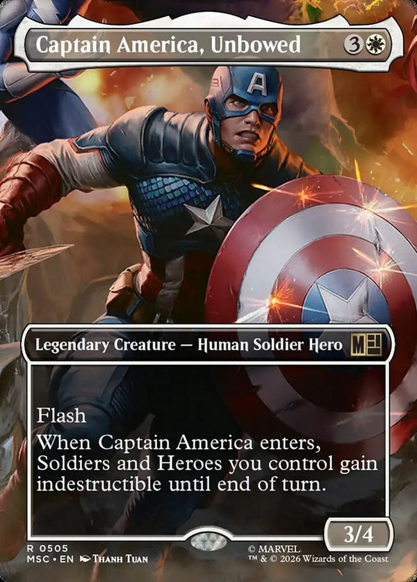 Captain America, Unbowed - Borderless Scene: Heroes United (MSC)