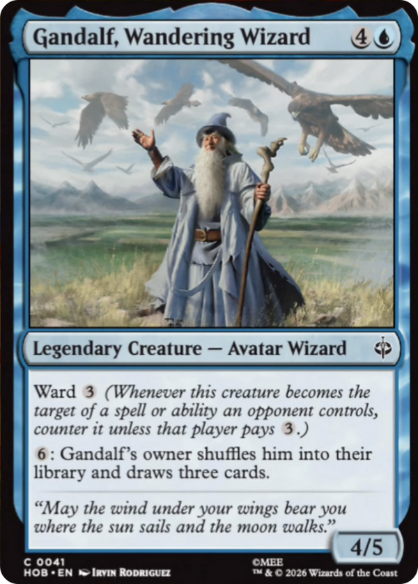 Gandalf, Wandering Wizard (HOB) (Pre-Order)