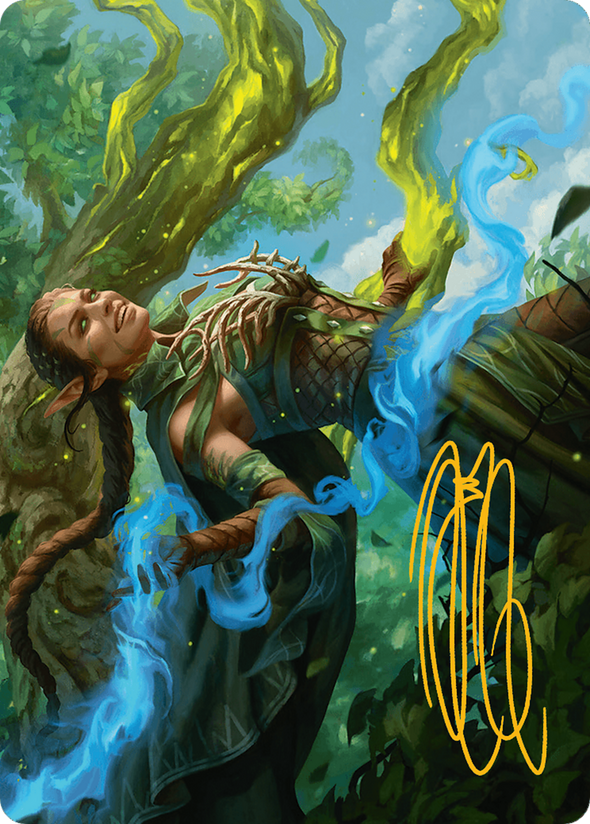Nissa, Worldsoul Speaker - Art Series (Gold-Stamped Signature) (ADFT)