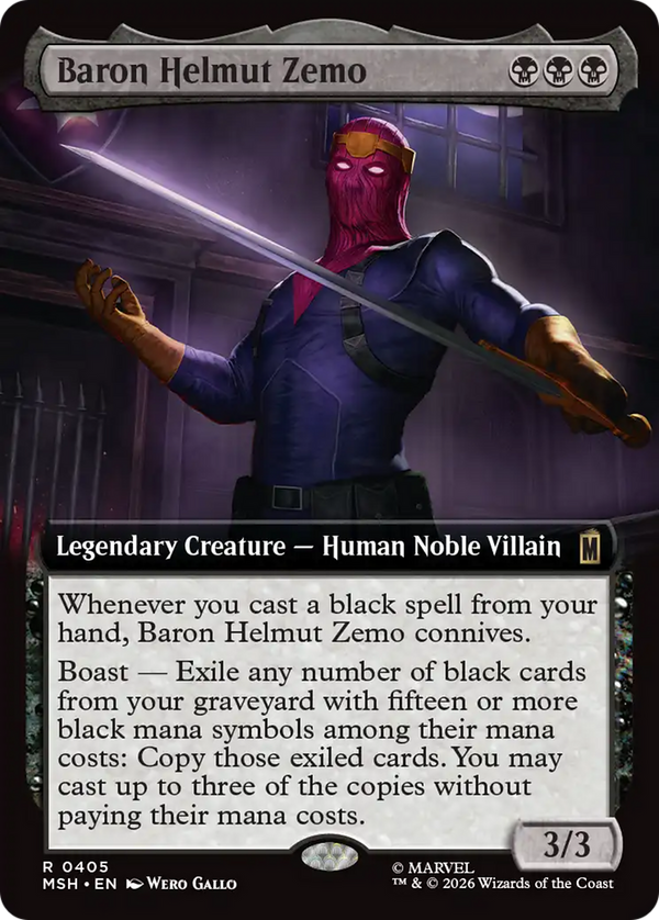 Baron Helmut Zemo - Extended Arts (MSH) (Pre-Order)