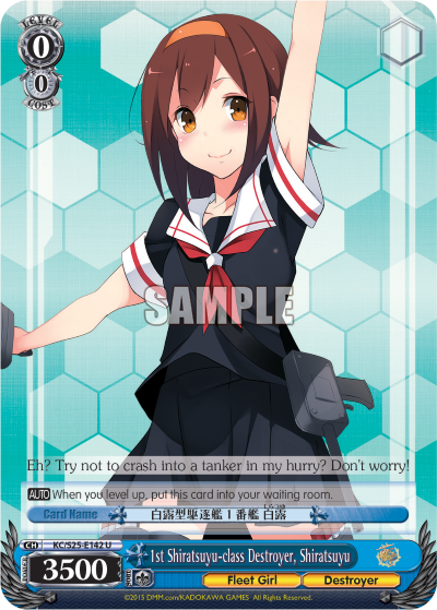 1st Shiratsuyu-class Destroyer, Shiratsuyu - KC/S25-E142 - Uncommon available at 401 Games Canada