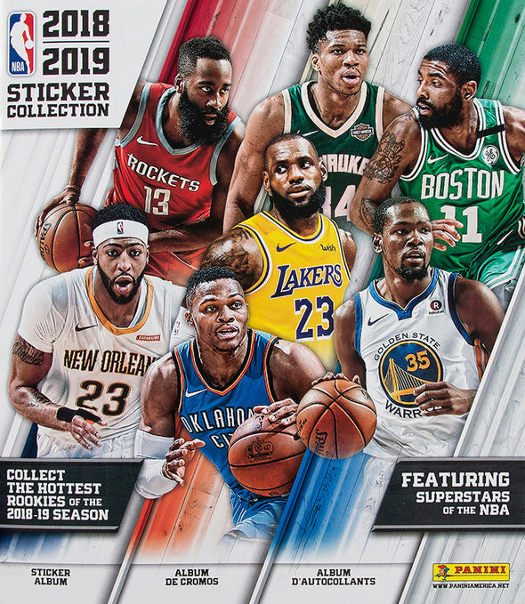 2018-19 Panini NBA Basketball Sticker Album available at 401 Games Canada