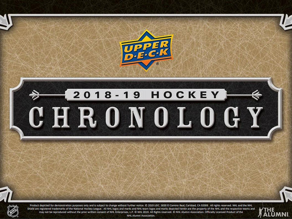 2018-19 Upper Deck Chronology Hockey Volume 1 Hobby Box available at 401 Games Canada