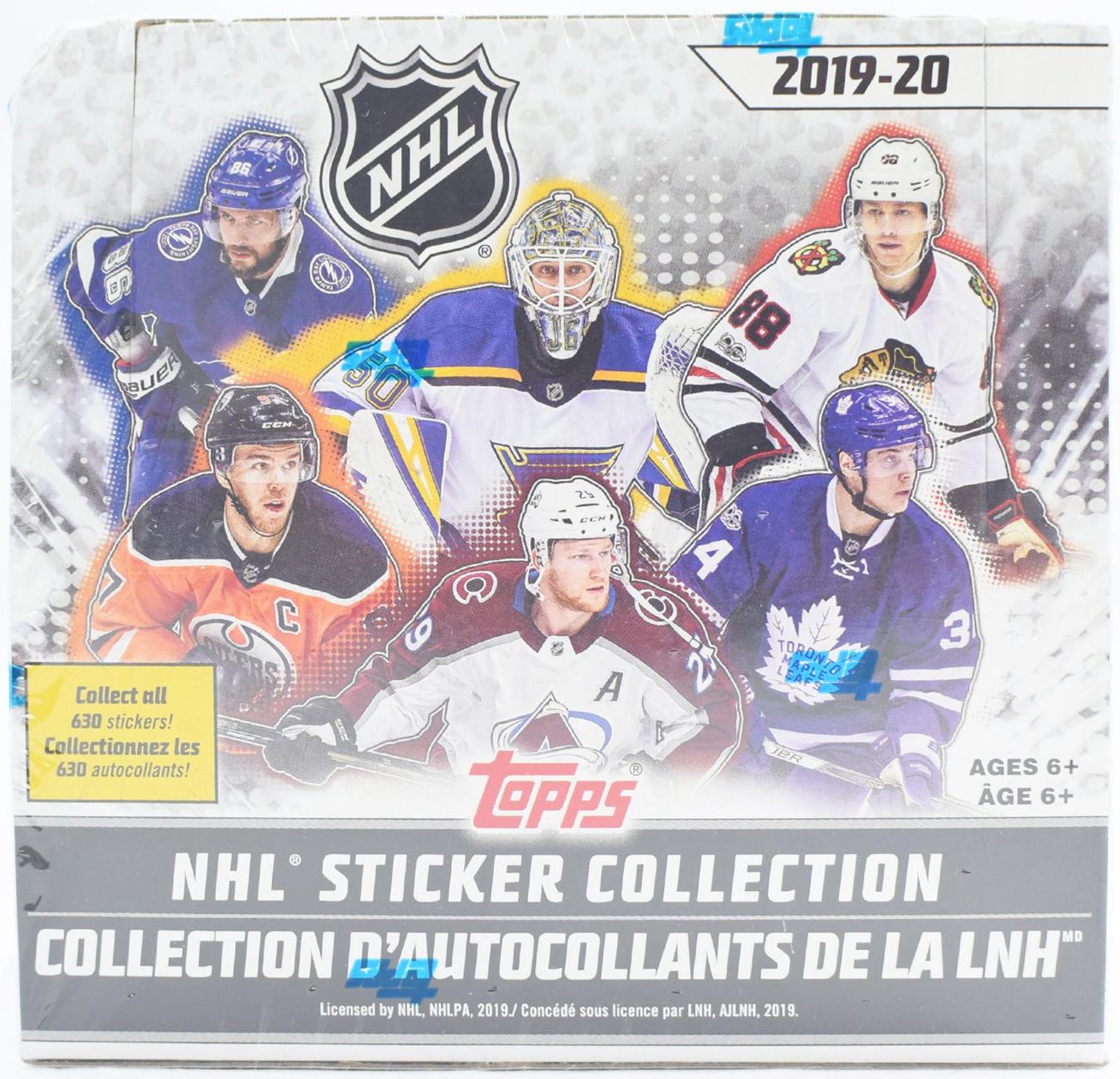 2019-20 Topps NHL Hockey Sticker Collection Box
