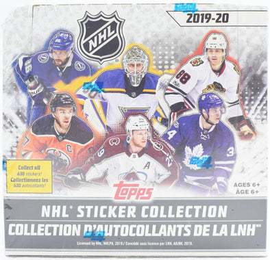 2019-20 Topps NHL Hockey Sticker Collection Box available at 401 Games Canada