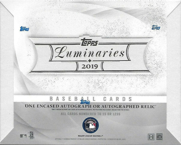 2019 Topps Luminaries Baseball Hobby Box available at 401 Games Canada