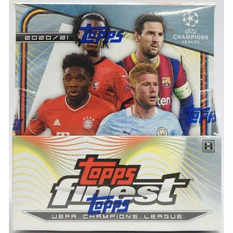 2020-21 Topps Finest UEFA Champions League Soccer Hobby Box available at 401 Games Canada