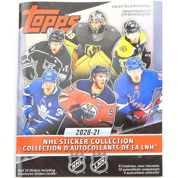 2020-21 Topps NHL Hockey Sticker Collection Album available at 401 Games Canada