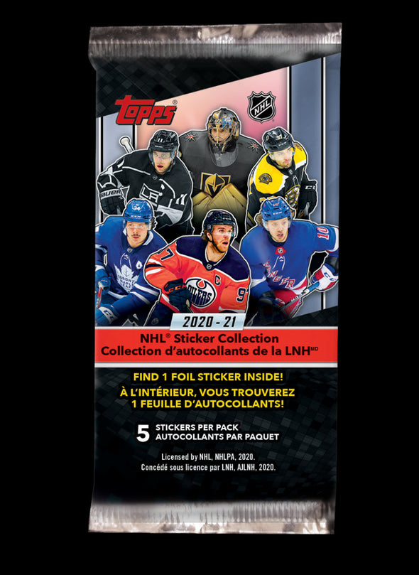 2020-21 Topps NHL Hockey Sticker Collection Pack available at 401 Games Canada