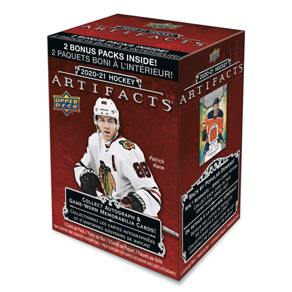 2020-21 Upper Deck Artifacts Hockey Blaster Box available at 401 Games Canada