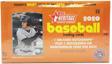 2020 Topps Heritage Minor League Baseball Hobby Box available at 401 Games Canada