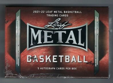 2021-22 Leaf Metal Basketball Hobby Box available at 401 Games Canada