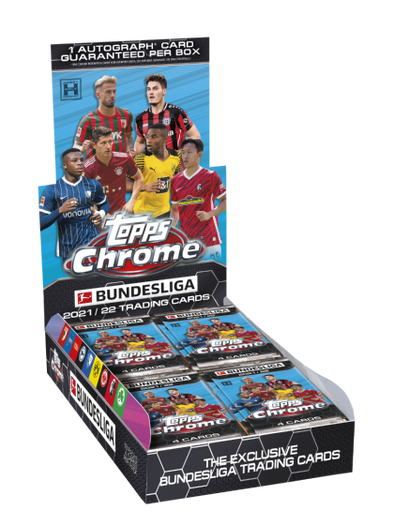 2021-22 Topps Chrome Bundesliga Soccer Hobby Box available at 401 Games Canada