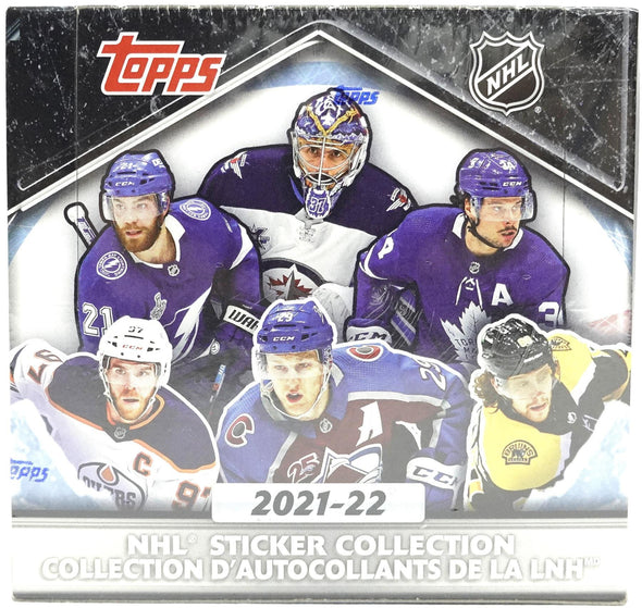 2021-22 Topps NHL Hockey Sticker Box available at 401 Games Canada