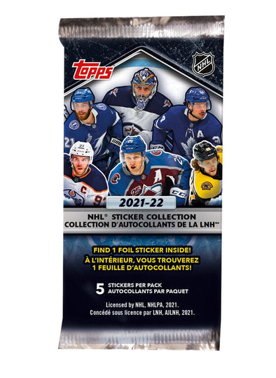 2021-22 Topps NHL Hockey Sticker Pack available at 401 Games Canada