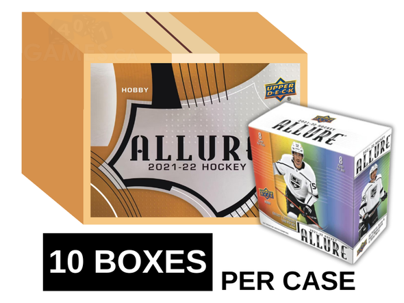 2021-22 Upper Deck Allure Hockey Hobby 10 Box Inner Case