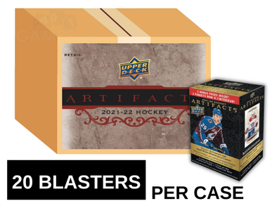 2021-22 Upper Deck Artifacts Hockey Blaster 20 Box Case