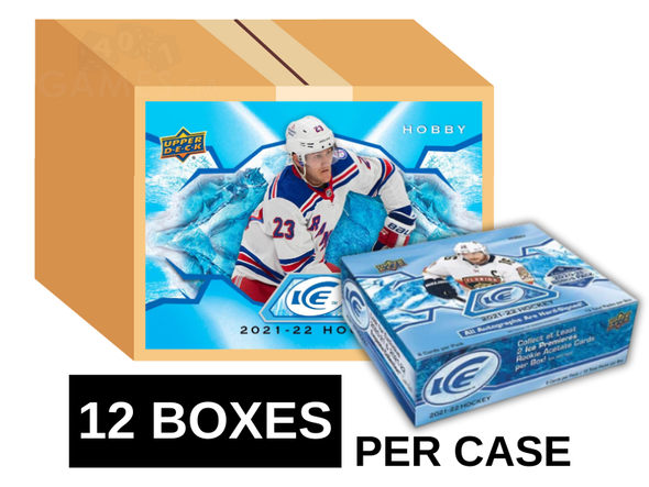 2021-22 Upper Deck Ice Hockey Hobby 12 Box Inner Case