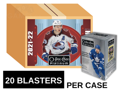 2021-22 Upper Deck O-Pee-Chee Platinum Hockey Blaster 20 Box Case