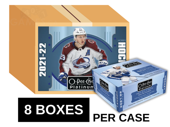 2021-22 Upper Deck O-Pee-Chee Platinum Hockey Hobby 8 Box Case