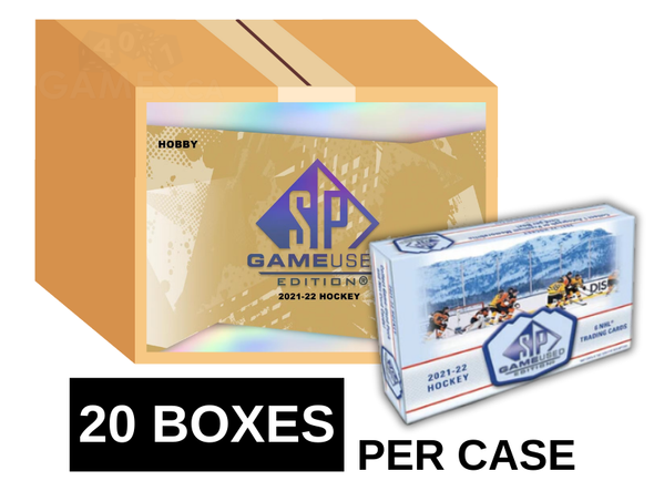 2021-22 Upper Deck SP Game Used Hockey Hobby 20 Box Case