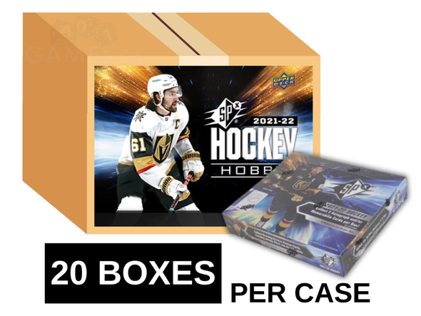 2021-22 Upper Deck SPx Hockey Hobby 20 Box Case