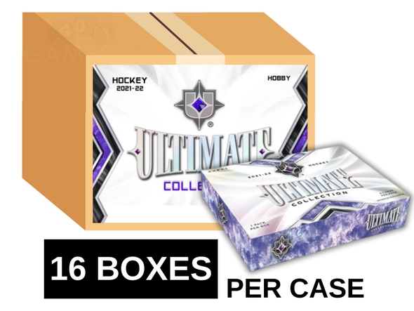 2021-22 Upper Deck Ultimate Collection Hockey Hobby 16 Box Case