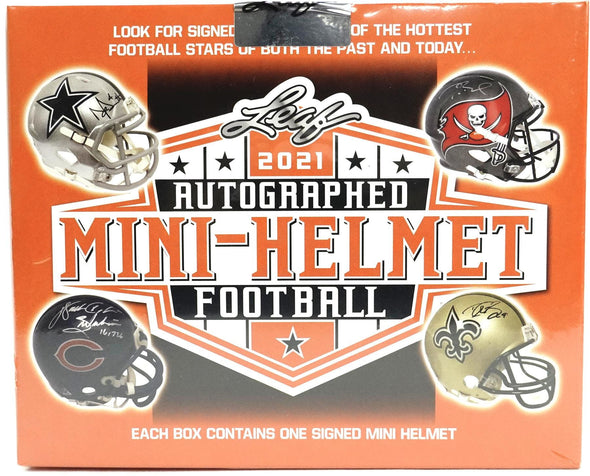 2021 Leaf Autographed Football Mini-Helmet available at 401 Games Canada