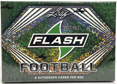 2021 Leaf Flash Football Hobby Box available at 401 Games Canada