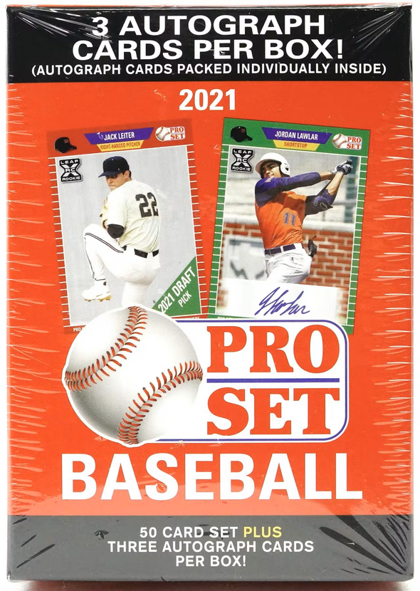 2021 Leaf Pro Set Baseball Blaster Box available at 401 Games Canada