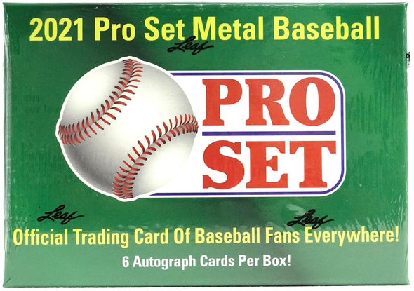 2021 Leaf Pro Set Metal Baseball Hobby Box available at 401 Games Canada