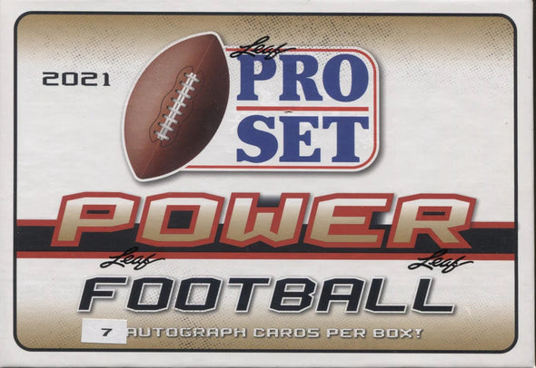 2021 Leaf Pro Set Power Football Box available at 401 Games Canada