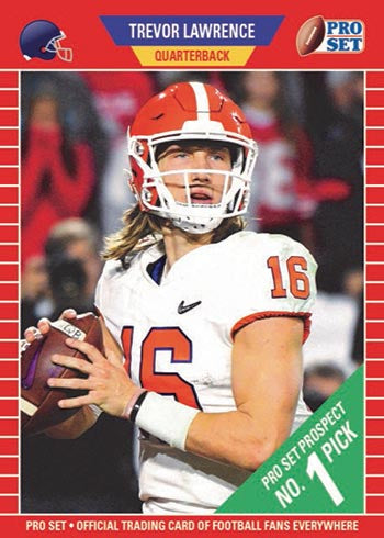 2021 Leaf Pro Set Trevor Lawrence - 1 Rookie Card available at 401 Games Canada