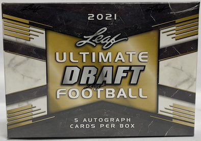 2021 Leaf Ultimate Draft Football Hobby Box available at 401 Games Canada