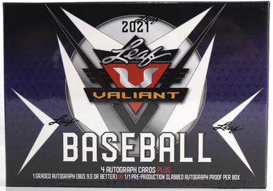 2021 Leaf Valiant Baseball Hobby Box available at 401 Games Canada