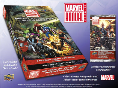 2021 Marvel Annual Trading Card Hobby Box available at 401 Games Canada