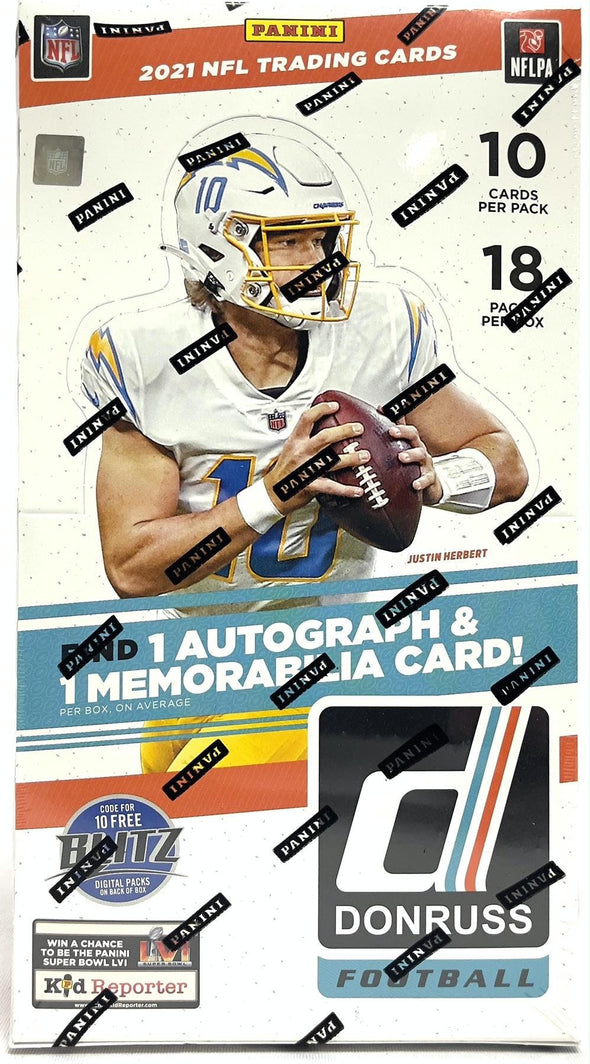 2021 Panini Donruss Football Hobby Box available at 401 Games Canada