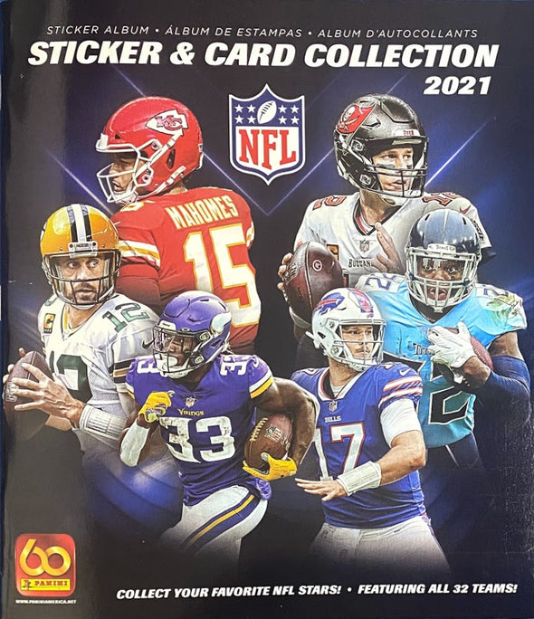 2021 Panini NFL Sticker Album available at 401 Games Canada