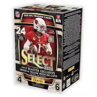 2021 Panini Select Football Blaster Box (Green & Yellow Prizms) available at 401 Games Canada