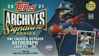 2021 Topps Archives Signature Series Active Player Edition Box available at 401 Games Canada