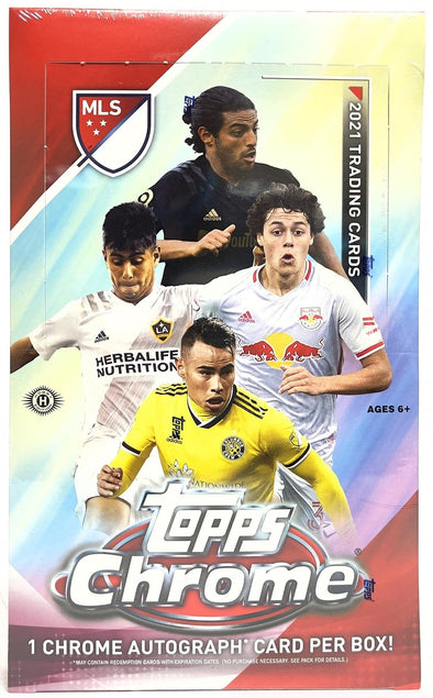 2021 Topps Chrome MLS Soccer Hobby Box available at 401 Games Canada